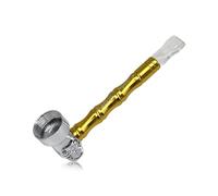 IBEST Smoking Pipe Metal | Skull Design | Pack of 1 in Random Colour | No Nicotine