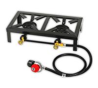 iBest UK Portable Double Gas Stove - Camping & Outdoor Cooking