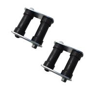 IBESTWOLF 2PCS Rear Leaf Spring Shackle Kits for 1967-1969 Chevy Camaro Pontiac Firebird for 1969-1979 Chevy Nova 1968 Chevy II, K10045 Leaf Sping Shackles with Bushings