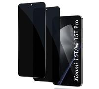 IBETEK Tempered Glass for Xiaomi Mi 15T / 15T Pro, [2 Pieces] Privacy Screen Protector Anti Spy 3D Screen Protector Full Coverage Compatible with Xiaomi Mi 15T / 15T Pro