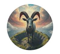 Ibex 120 Piece Round Jigsaw Puzzle Wildlife Animal Shape Relaxing Brainteaser Puzzle for Kids & Adults Home Decor Gift Educational Educational 120 PCS