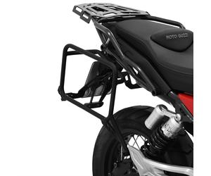 IBEX ZIEGER Rear Upper Side Case Carrier for Moto Guzzi V85 TT Black Aluminium