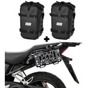 ZIEGER Side Bag Carrier Compatible With Honda NX 500, Black, Size M