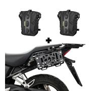 IBEX ZIEGER Side Case Carrier For Honda NX 500, Side Bags Size S, Black