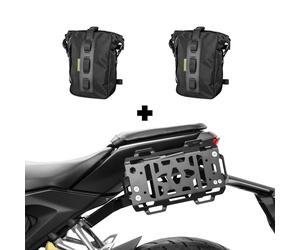 IBEX ZIEGER Side Case Carrier Rack + Bag Size S, Screw-On, For Honda CB 125 R