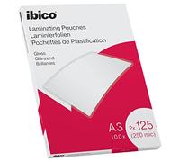 Ibico Gloss A3 Laminating Pouches 250 Micron Crystal Clear (Pack 100)