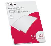 Ibico Matt A3 Laminating Pouches 250 Micron 627324