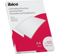 Ibico A4 Laminating Pouches, 250 Micron (2x125), High Document Protection & Dur