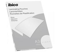 Ibico Basics A3 Gloss Laminating Pouches Light - Pack of 100