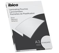 Ibico Basics Standard A3 Laminating Pouches Crystal Clear (Pack 100)
