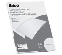 Ibico Basics A4 Gloss Laminating Pouches Medium - Pack of 100