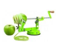 IBILI 3 in1 Apple Peeler Slicer Coring Machine Cutter Dicer Fruit Corer Kitchen Potato, Silver/Green, 33 x 20 x 15 cm