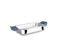 IBILI - 5Ply Element 34 x 26 x 4.5 cm, Non-Stick, 5 Layers, Suitable for Induction, Oven Safe, Removable Silicone Handles