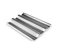 IBILI - 682103 - Stainless Steel 3 Baguette/Tejas Mould, Silver