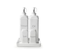 IBILI - 715310 - Vintage Oil & Vinegar Cruet + Salt & Pepper Shaker Set