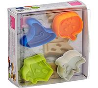 Ibili Halloween Cookie Cutter Set with Ejector, Multi-Colour, 13 x 13 x 6 cm