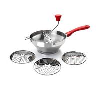 Ibili Luxe Food Mill With 3 Discs 24 Cm Silver