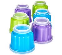 Ibili 756500 Set of 6 Jelly Molds (Blister), Plastic, Multicoloured, 7.5 x 7.5 x 6.1 centimeters