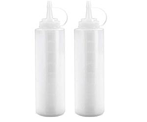 IBILI 773904 Plastic Squeeze Bottle, White, 400 ml (Pack of 2)