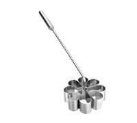 Ibili Rosette Mould Angled, Stainless Steel, Silver, 15 x 9 x 3 cm