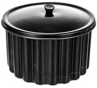 IBILI 825020 Pudding Mould Moka with lid 20 cm, Aluminium, Black, 20 x 20 x 5 cm