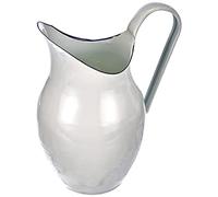 Ibili 903425 - Jarra bombada de acero esmaltado vitrificado 2,5 l Blanca