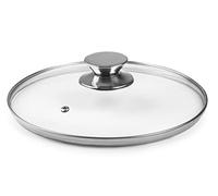 IBILI - 971632 - Glass Lid With Stainless Steel Knob, 32 Cm