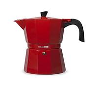 IBILI Bahia Express Moka Pot, Red, 12 Cups, 600 ml, Aluminium