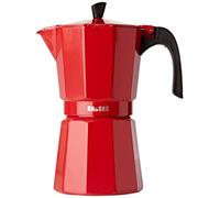 IBILI Bahia Express Moka Pot, Red, 9 Cups, 450 ml, Aluminium