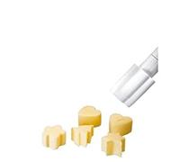Ibili Butter & Cookie Mould with Ejector, White, 30 x 30 x 30 cm