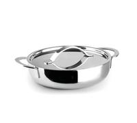 IBILI - Casserole Dish with Lid Triply Natural 14 cm, Stainless Steel, Suitable for Induction, Non-Stick