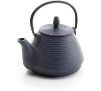 IBILI Cast Iron Java Teapot, 1 Litre, Enamel Interior, Induction Safe, Blue