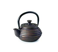 IBILI Cast Iron Kuta Teapot, 0.3 Litres, Enamel Interior, Induction Safe, Brown Golden