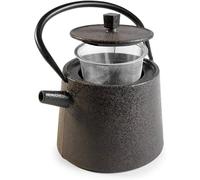 IBILI Cast Iron Nara Teapot, 1.2 Litres, Enamel Interior, Induction Safe