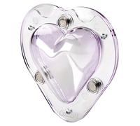 Ibili Chocolate Mould 3D Heart 9 cm, Transparent/Purple, 9 x 9 x 8.5 cm