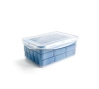 Ibili - Container for storing croquettes, BPA-free plastic, 3 stackable trays for storing 45 croquettes