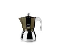 IBILI - Elba Coffee espresso machine, 6 cups, 300 ml, cast aluminium, stainless steel base, suitable for induction, Brown
