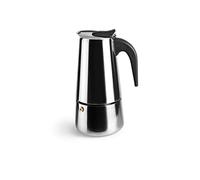 IBILI Express Moka Pot, 2 Cups, 100 ml, Stainless Steel, Suitable for Induction Hobs