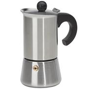 IBILI Express Moka Pot, 2 Cups, 100 ml, Stainless Steel, Suitable for Induction Hobs