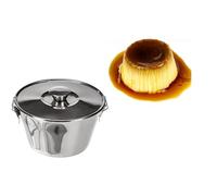 ibili Pudding Mould with lid 18 cm of Stainless Steel, Aluminium, Silver