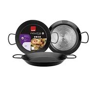 IBILI Inducta Paella Pan, 38 cm, Aluminium, Non-Stick, 8 Servings, Suitable for Induction Hobs