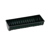 Ibili Loaf pan Moka Half-Round 30x5,5 cm, rolled steel plate, Black, 30 x 5.5 x 12 cm