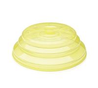 Ibili Microwave Food Cover Prisma Foldable 25,5x8,5 cm of Silicone, Yellow, 25.5 x 25.5 x 8.5 cm