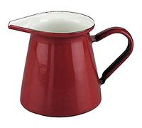 Ibili Milk Pitcher Roja 0,5 l of Enamelled Steel in red, 10 x 10 x 20 cm