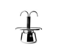 IBILI - Mini express coffee maker, 2 cups, 2 x 45 ml, Stainless steel, Suitable for induction