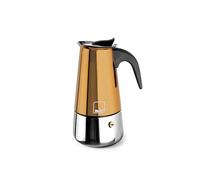 IBILI - Moca Cupra espresso machine, 2 cups, 100 ml, Stainless steel, Suitable for induction, Copper