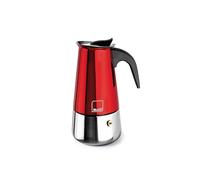 IBILI - Moca Rosso espresso machine, 2 cups, 100 ml, Stainless steel, Suitable for induction