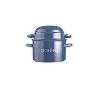 IBILI Mussels Pot, Petrol, 18 cm, Enamelled Steel, Suitable for Induction Hobs