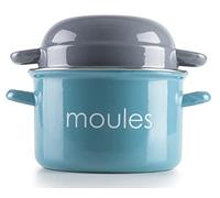 IBILI - 914618T - Turquoise Mussel Pot, 18 Cm
