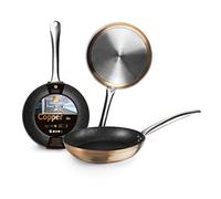 IBILI Natura Copper Frying Pan, 16 cm, Aluminium, Stone-Style Non-Stick Coating, Suitable for Induction Hobs